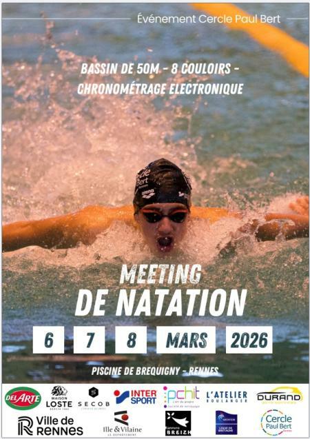Championnats de Bretagne - Rennes - 50 m Du Vendredi 6 au Dimanche 8 Mars 2026