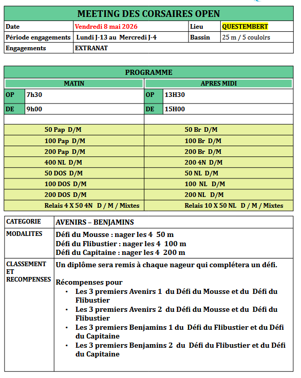 Meeting des Corsaires