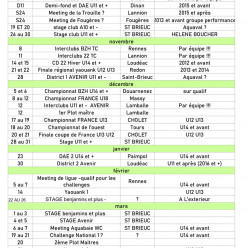 CALENDRIER 2026 2027 TOUTES CATEGORIES